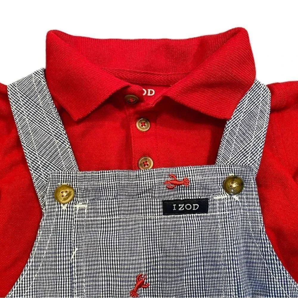 Izod | Lobster Overall Set (18 mos) 🦞 - Picture 3 of 7